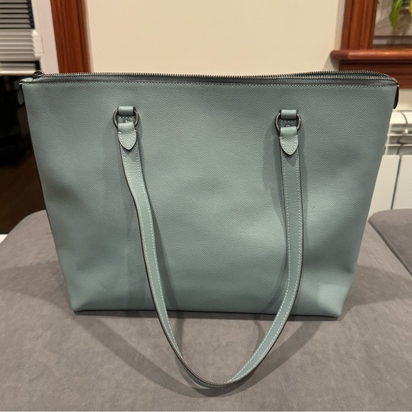 Coach Blue Leather Gallery Zip Tote | Excellent condition - Picture 5 of 9